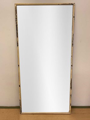 Lot 731 - A 19th century painted frame floor mirror, 166...