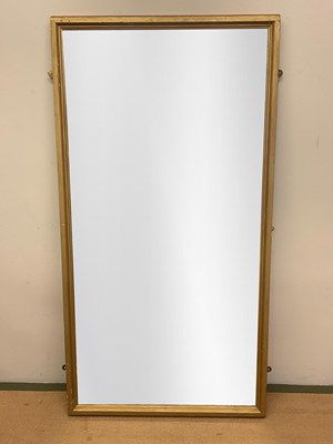 Lot 732 - A 19th century wall mirror with painted frame,...