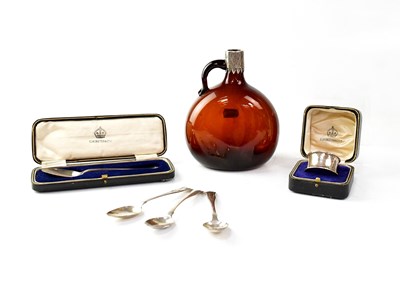 Lot 711 - A collection of hallmarked silver items...