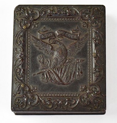 Lot 438 - A folding Bakelite Daguerreotype case by Union...