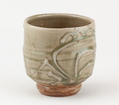 Lot 636 - TAKESHI YASUDA (born 1943); a stoneware yunomi...