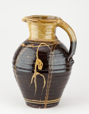 Lot 242 - CLIVE BOWEN (born 1943); a bellied slipware...