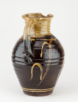 Lot 242 - CLIVE BOWEN (born 1943); a bellied slipware...