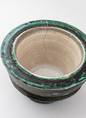 Lot 94 - CHRIS JENSEN; a large porcelain bowl covered...
