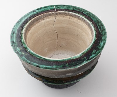 Lot 94 - CHRIS JENSEN; a large porcelain bowl covered...