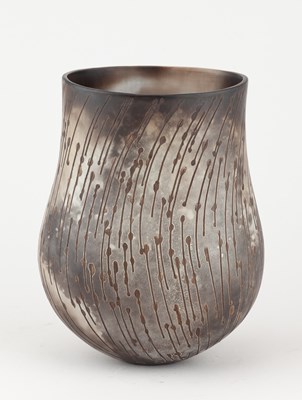 Lot 46 - ANTONIA SALMON (born 1959); a smoke fired and...