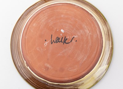 Lot 416 - MARY WONDRAUSCH (1923-2016); a slipware plate...
