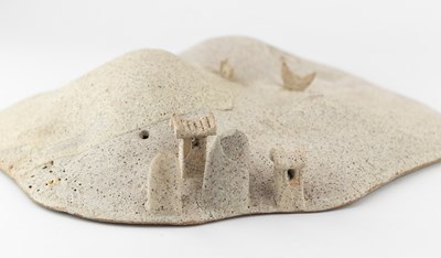 Lot 218 - IAN GODFREY (1942-1992); a stoneware sculpture...