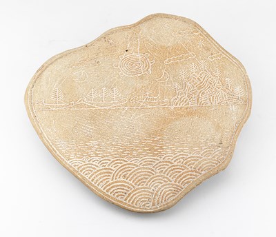 Lot 218 - IAN GODFREY (1942-1992); a stoneware sculpture...