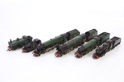 Lot 311 - HORNBY; a group of six OO gauge locomotives...