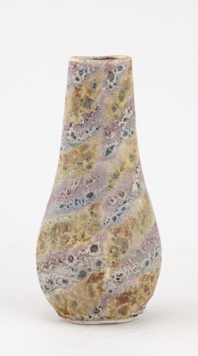 Lot 31 - ANDREW DAVIDSON; a flattened stoneware vase...