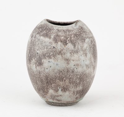 Lot 32 - ANDREW DAVIDSON; a small ovoid stoneware vase...