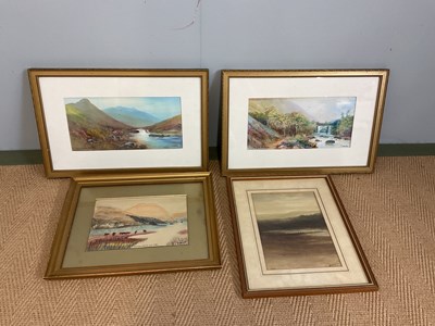 Lot 450 - T WESTON; two watercolour and gouache, views...