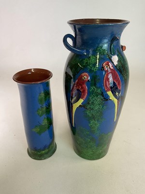 Lot 280 - DEVON POTTERY; a massive Devon pottery blue...