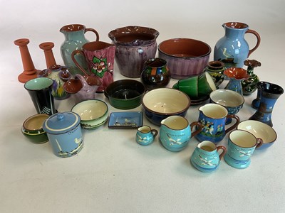 Lot 278 - DEVON POTTERY; a collection of Devon pottery...