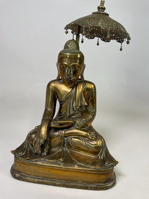 Lot 264 - A large 19th century polished bronze figure of...