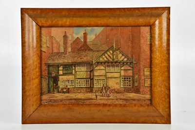 Lot 727 - ALBERT DUNNINGTON; watercolour, Ye Olde Seven...