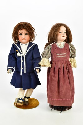 Lot 28 - SIMON & HALBIG; a bisque headed doll with...
