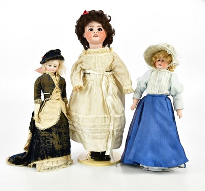 Lot 85 - SFBJ; a French bisque headed doll with...