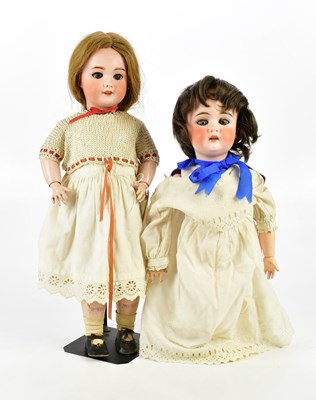 Lot 61 - SFBJ; a French bisque headed doll with...