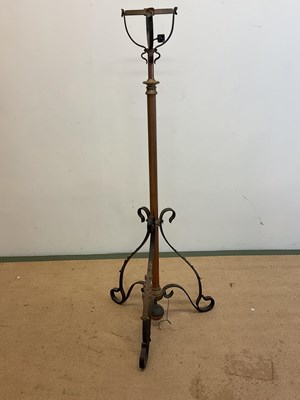 Lot 681 - An early 20th century adjustable brass and...