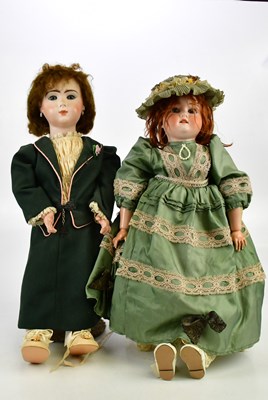 Lot 64 - SIMON & HALBIG; a German bisque headed doll...