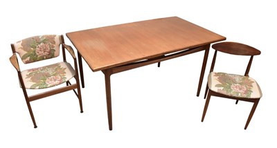 Lot 1008 - G-PLAN; a mid century Danish track table,...