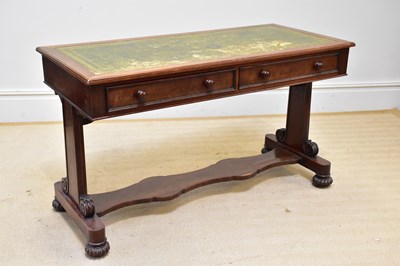 Lot 1246 - A 19th century mahogany writing table with...