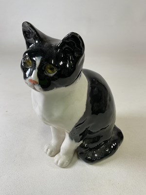 Lot 309 - WINSTANLEY; a large ceramic black and white...