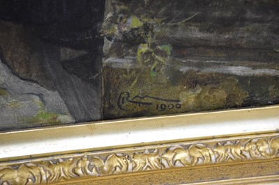 Lot 772 - ROBERT WALKER MACBETH RA (1848-1910); oil on...