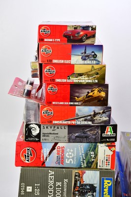 Lot 242 - AIRFIX; a collection of models including the...