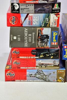 Lot 242 - AIRFIX; a collection of models including the...