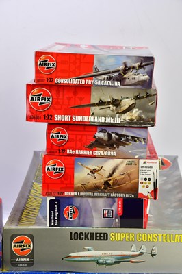 Lot 242 - AIRFIX; a collection of models including the...