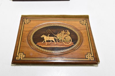 Lot 31 - A late 19th century inlaid olive wood blotter...
