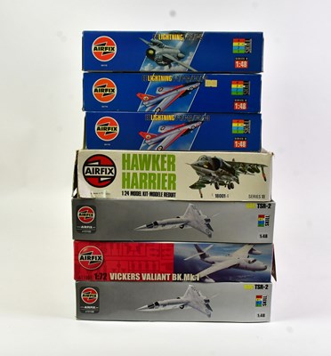 Lot 135 - AIRFIX; a collection of seven model aircraft...