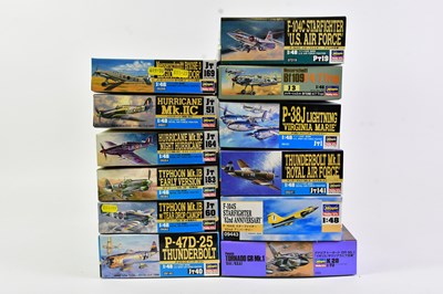 Lot 136 - HASEGAWA; a collection of eight model aircraft...