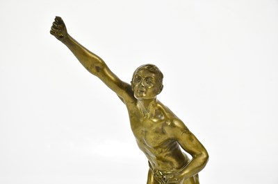 Lot 1713 - After Kneisel, a bronze model of a male...