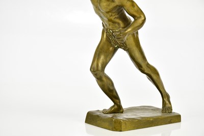 Lot 1713 - After Kneisel, a bronze model of a male...