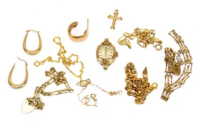 Lot 1274 - A small collection of assorted 9ct yellow gold...