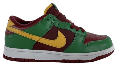 Lot 3 - NIKE; a pair of Dunk Low Yellow, Gold and Pine...