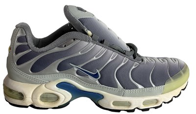 Lot 50 - NIKE; a pair of Air Max Plus neutral grey and...