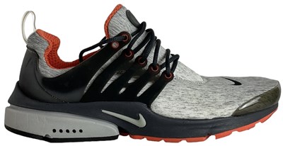 Lot 54 - NIKE; a pair of Air Presto grey and orange...