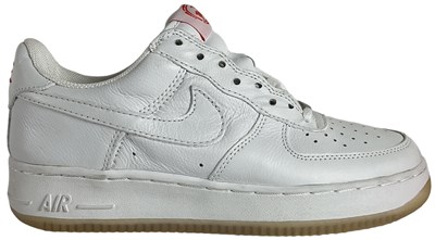 Lot 26 - NIKE; a pair of Air Force 1 White and Orange...