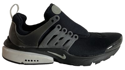 Lot 64 - NIKE; a pair of Air Presto black/neutral grey...