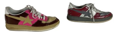Lot 28 - A pair of Nike Air Force 1 and Bathing Ape...