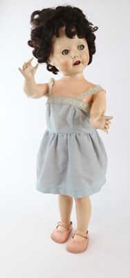 Lot 98 - A Pedigree 28" talking doll, with blue dress.