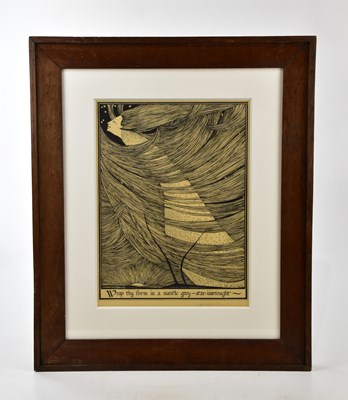 Lot 793 - HANNAH FRANK; a signed print, 'Wrap Thy Form...