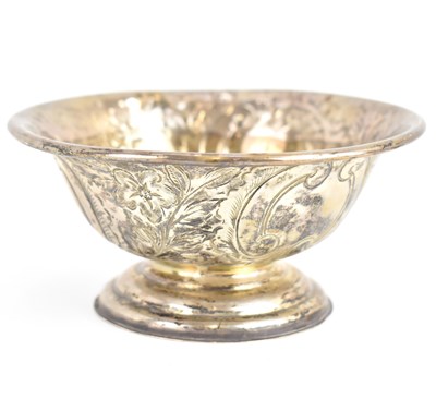 Lot 680 - A Victorian hallmarked silver bowl with floral...