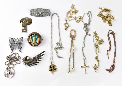 Lot 938 - Vintage and antique costume jewellery to...