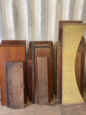 Lot 793 - A quantity of assorted wooden table leaves and...